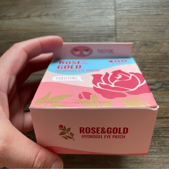 Rose & Gold Hydrogel Eye Patch - Picture 2 of 4